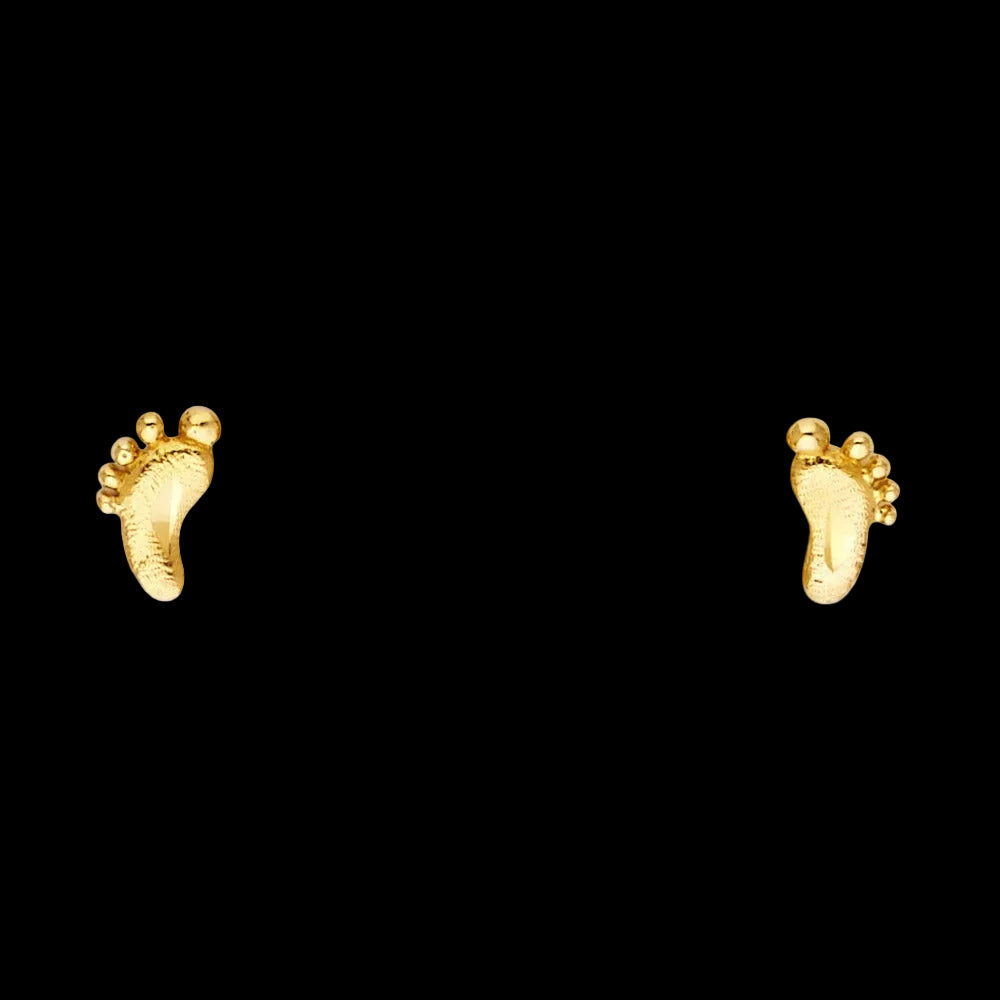 Small Foot Post Earrings