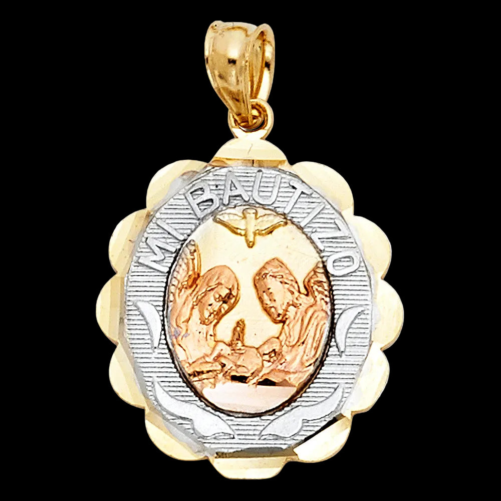 3C Mi Bautizo Pendant Oval
