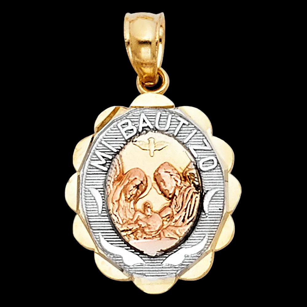 3C Mi Bautizo Pendant Oval Small