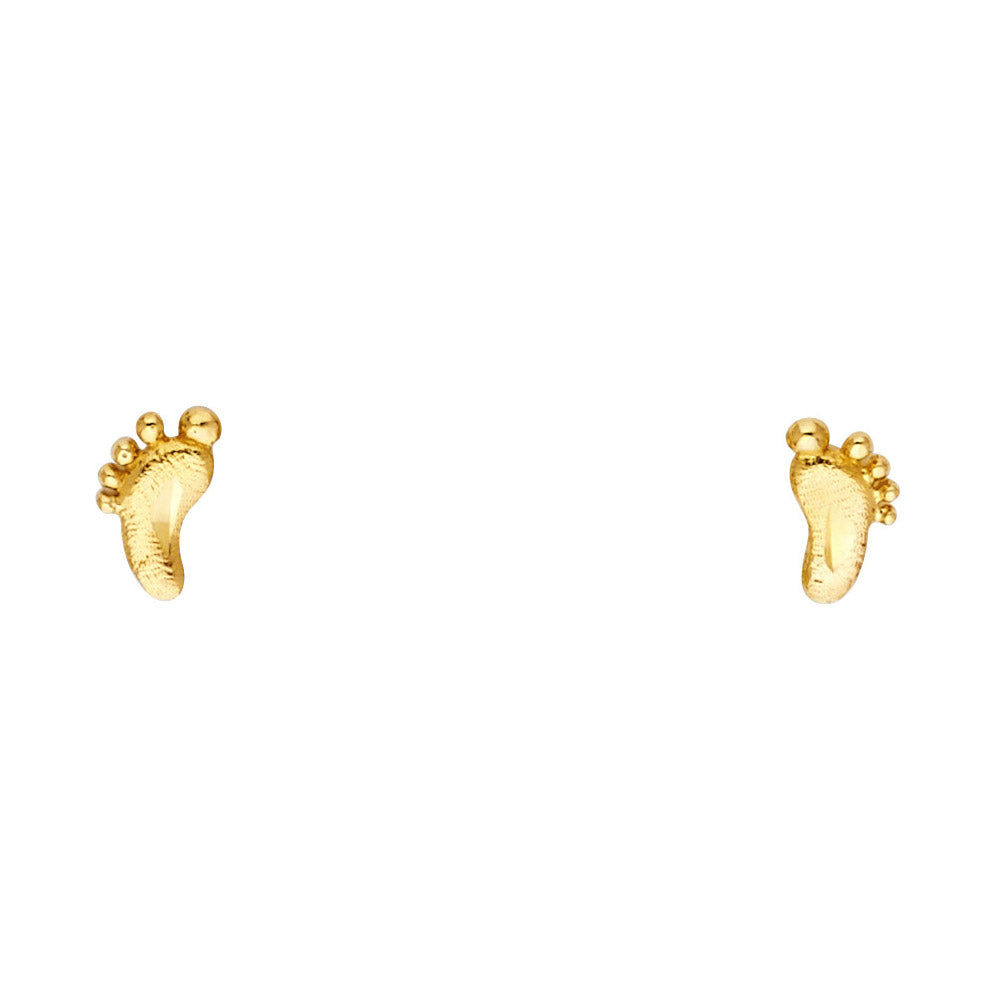 Small Foot Post Earrings