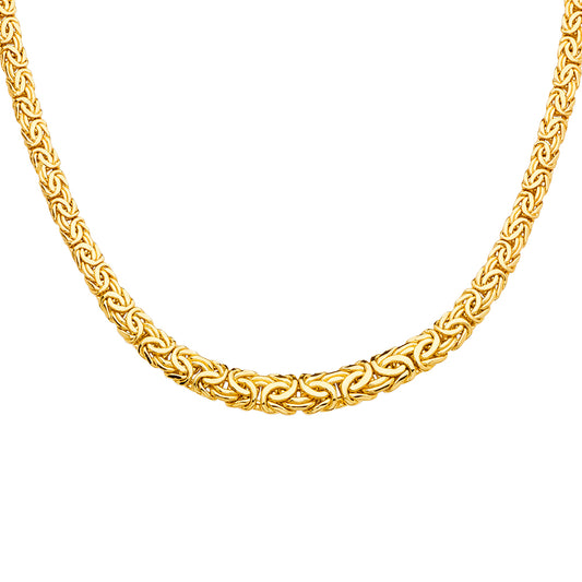 Oval Hollow Byzantine Necklace