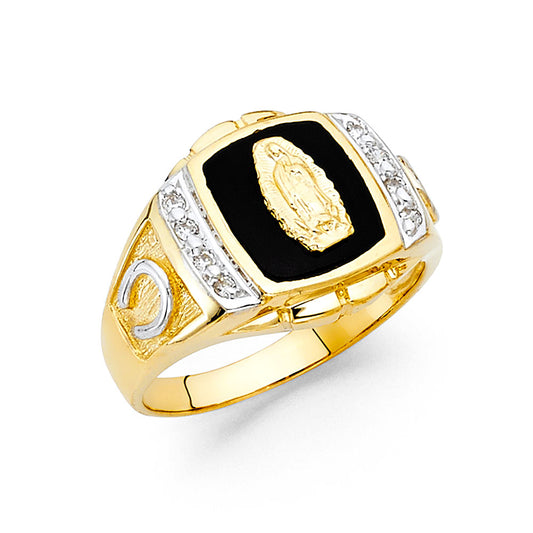 Men's Virgin Mary Onyx RIng